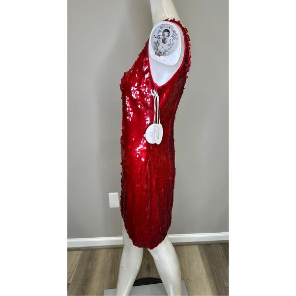 NWT STAUD Eclipse Sequined Mini Dress Size M $395 - Picture 5 of 9